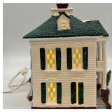 Department 56 Snow Village Southern Colonial with Pine Cone Trees