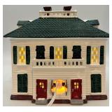 Department 56 Snow Village Southern Colonial with Pine Cone Trees