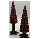 Department 56 Snow Village Southern Colonial with Pine Cone Trees