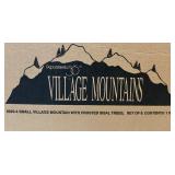 Department 56 Village Mountain Tunnel and Village Mountain Set with Frosted Trees