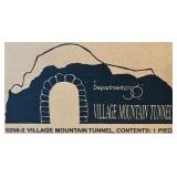 Department 56 Village Mountain Tunnel and Village Mountain Set with Frosted Trees