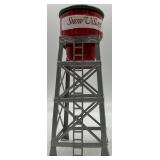Department 56 Snow Village Watertower Accessory with 3 Handpainted Ceramic Vehicles