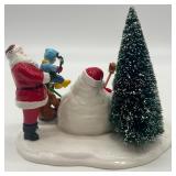 Department 56 Snow Village Santa Comes to Town 1996 and 1998 Ceramic Figurines