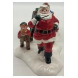 Department 56 Snow Village Santa Comes to Town 1996 and 1998 Ceramic Figurines