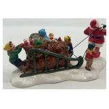 Department 56 Snow Village Santa Comes to Town 1996 and 1998 Ceramic Figurines