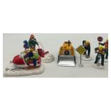 Department 56 Snow Village Figures: Sno-Jet Snowmobile, Let It Snow, Men at Work