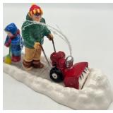 Department 56 Snow Village Figures: Sno-Jet Snowmobile, Let It Snow, Men at Work