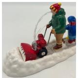 Department 56 Snow Village Figures: Sno-Jet Snowmobile, Let It Snow, Men at Work