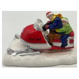 Department 56 Snow Village Figures: Sno-Jet Snowmobile, Let It Snow, Men at Work