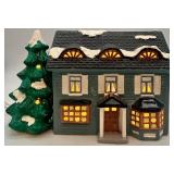 Department 56 Snow Village Springfield House and Moving Day Ceramic Set