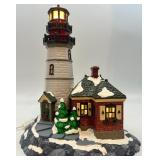 Department 56 Snow Village Christmas Cove Lighthouse Handpainted Ceramic
