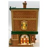 Department 56 Snow Village The Christmas Shop Handpainted Ceramic Lighted Building with Bench