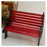 Department 56 Snow Village The Christmas Shop Handpainted Ceramic Lighted Building with Bench