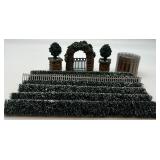 Department 56 Miniature Garden Landscape Set with Hedges, Fencing, Gate, and Topiary Decorations