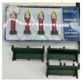 Department 56 Holiday Village Accessory Collection with Lighted Railroad Crossing, Fences, Trees, and Benches