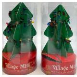 Department 56 Holiday Village Accessory Collection with Lighted Railroad Crossing, Fences, Trees, and Benches