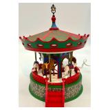 Department 56 Village Animated Woodland Carousel Holiday Decor