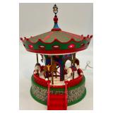 Department 56 Village Animated Woodland Carousel Holiday Decor