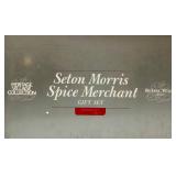 Heritage Village Seton Morris Spice Merchant Gift Set with Figures and Trees