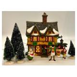 Heritage Village Seton Morris Spice Merchant Gift Set with Figures and Trees