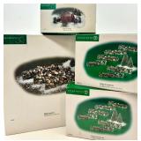 Department 56 Village Accessories Lot - Fieldstone Walls and Gate with Box Packaging