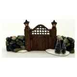 Department 56 Village Accessories Lot - Fieldstone Walls and Gate with Box Packaging
