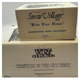 Department 56 Heritage Village Brighton School and Snow Village Kids Tree House