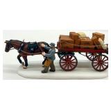 Department 56 Heritage Village Collection Antiquarian Bookseller and Gourmet Chocolates Delivery Wagon