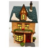 Department 56 Christmas Village House and Carolers Figurine Set