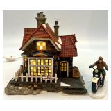 Department 56 The Leather Bottle with Ready For The Road Motorcycle Accessory