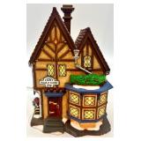 Christmas Village Lighted Lydbury Trunk Shop with Vintage Delivery Truck