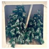 Department 56 Village Green Spruce Trees Snow Accents