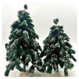 Department 56 Village Green Spruce Trees Snow Accents