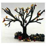 Department 56 Village Accessories Fall Tree Set with Figurines