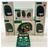 Department 56 Village Accessories and Train Station Set
