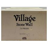 Department 56 Village Stone Wall 12 Piece Set with Original Packaging