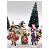 Heritage Village Collection Christmas Village Figures and Trees Set