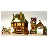 Department 56 Dickens Village Porcelain Set with Bean & Son Smithy Shop and Accessories