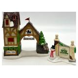Department 56 Dickens Village Porcelain Set with Bean & Son Smithy Shop and Accessories