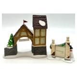 Department 56 Dickens Village Porcelain Set with Bean & Son Smithy Shop and Accessories