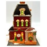 Department 56 Heritage Village Collection Christmas in the City Set - Haberdashery, Holly Tree, and Candle Makers Figures