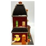 Department 56 Heritage Village Collection Christmas in the City Set - Haberdashery, Holly Tree, and Candle Makers Figures
