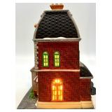 Department 56 Heritage Village Collection Christmas in the City Set - Haberdashery, Holly Tree, and Candle Makers Figures