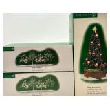 Department 56 Village Accessories Celebration Tree and Winter Trees Set
