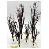 Department 56 Village Bare Branch Trees Set and Cobblestone Road Rolls