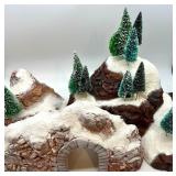 Department 56 Snowy Mountain Scenery Set with Tunnel and Model Trees