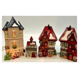Heritage Village Collection North Pole Series Porcelain Buildings Set