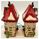 Heritage Village Collection North Pole Series Porcelain Buildings Set