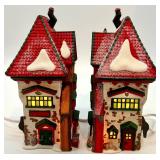 Heritage Village Collection North Pole Series Porcelain Buildings Set