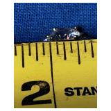 Tiara 14K Gold Over Sterling Silver CZ 3-Stone Ring - Size 7.25